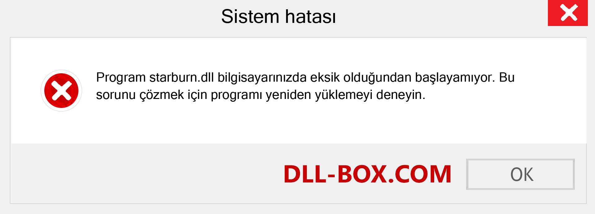 starburn.dll dosyası eksik mi? Windows 7, 8, 10 için İndirin - Windows'ta starburn dll Eksik Hatasını Düzeltin, fotoğraflar, resimler